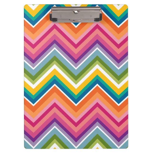 Porte-bloc Grand Motif coloré Chevron (Devant)