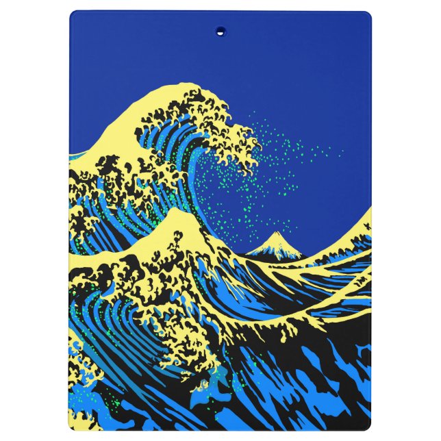 Porte-bloc Grande vague Hokusai dans l'accent de style pop ar (Dos)