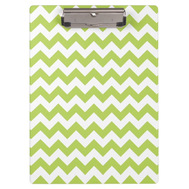 Porte-bloc Green Zigzag, Green Chevron, Motif géométrique (Devant)