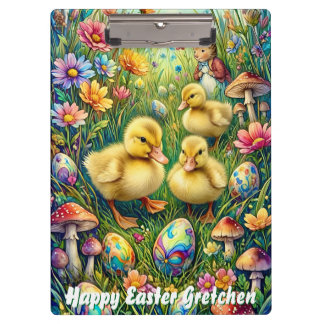 PORTE-BLOC GRETCHEN ~ HAPPY EASTER ~ EASTER DUCKLINGS ~ 