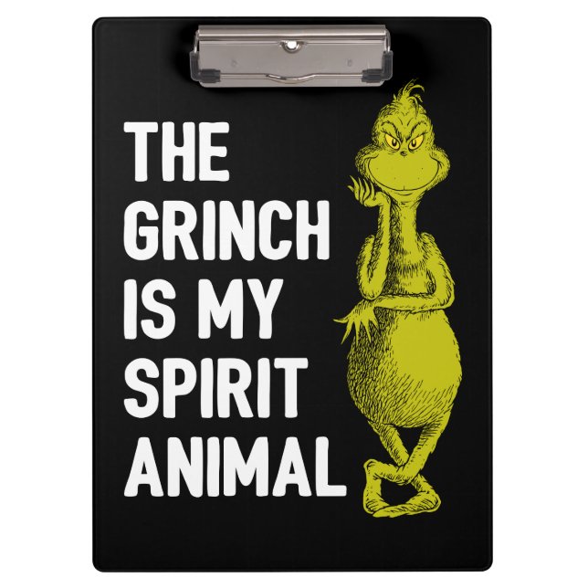 Porte-bloc Grinch est mon Esprit Animal (Devant)