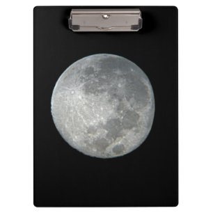 Porte-bloc Gros plan sur la pleine lune dans le ciel nocturne