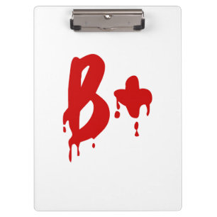 Porte-bloc Groupe sanguin B+ Positif #Hôpital d'horreur