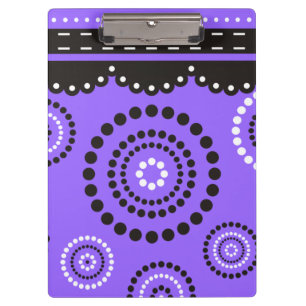 Porte-bloc Guirlande ARTdeco noir blanc + votre couleur de fo