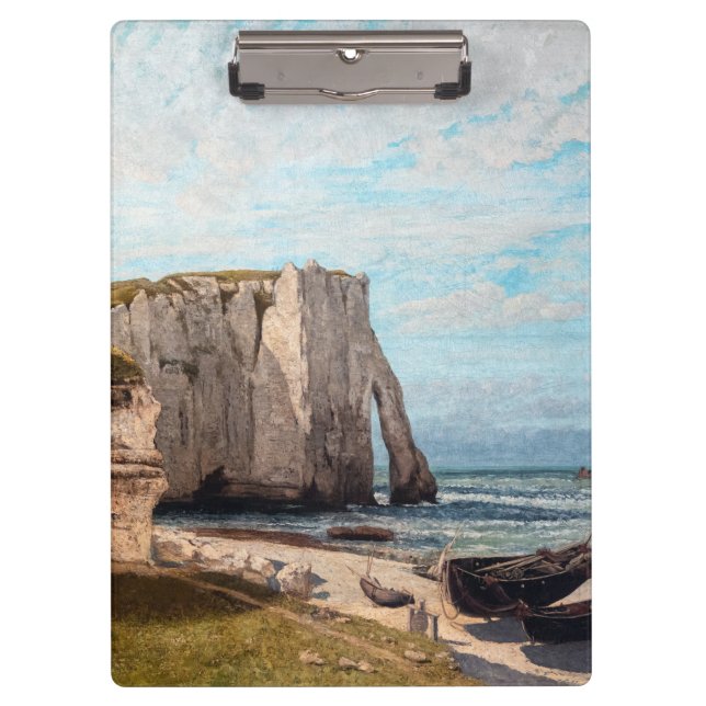 Porte-bloc Gustave Courbet - Falaises à Etretat après la temp (Devant)