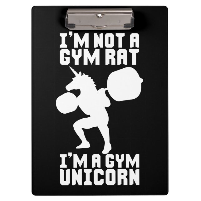 Porte-bloc Gym Rat vs Gym Unicorn - Drôle Inspiration d'entra (Devant)