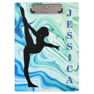 Porte-bloc Gymnastique bleu / Porte - bloc vert