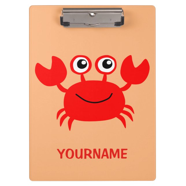 Porte-bloc Happy Crab porte - bloc personnalisé (Devant)