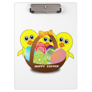 PORTE-BLOC "HAPPY EASTER" CHICS