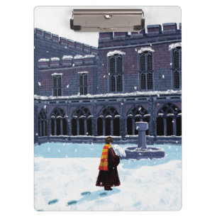 Porte-bloc HARRY POTTER™ et Hedwig dans la cour de HOGWARTS™