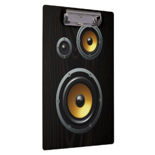 Porte-bloc Haut-parleur à la mode Retro Wood Grain
