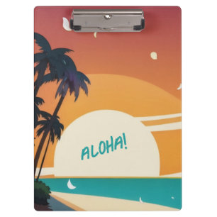 Porte-bloc Hawaiian/Aloha/Tropical/plage