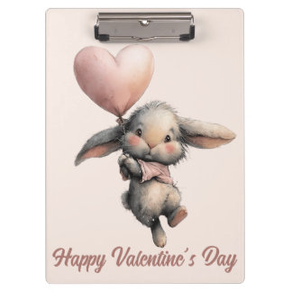 Porte-bloc Heart Balloon Bunny for Valentines