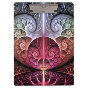 Porte-bloc Heartbeat, Abstrait surreal Imaginaire Fractal Art