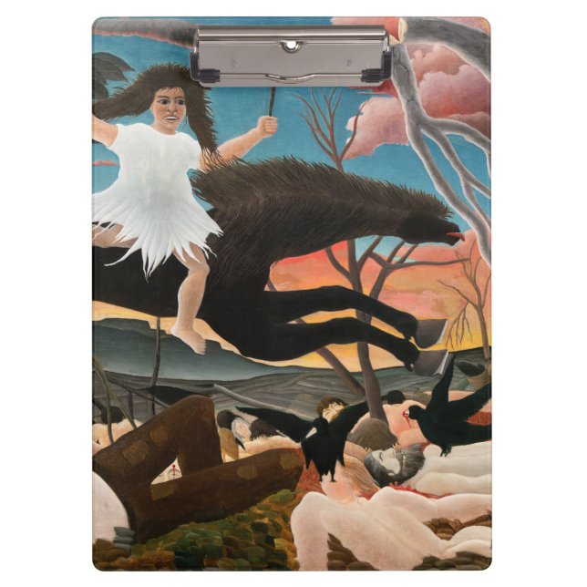 Porte-bloc Henri Rousseau - La guerre (Devant)