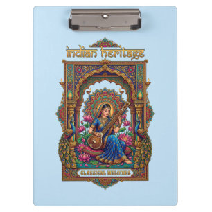 Porte-bloc Héritage Indien : Musicien Classique Art de la Vee