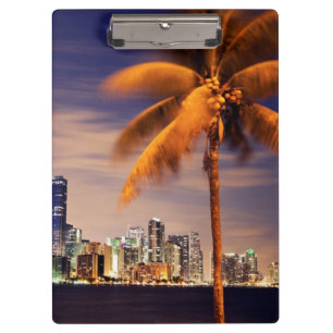 Porte-bloc Horizon des Etats-Unis, la Floride, Miami au