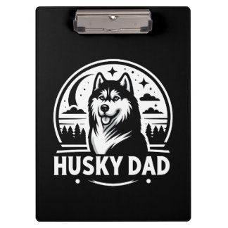 Porte-bloc Husky Dad Gift Chien Propriétaire Sibérien Huskies