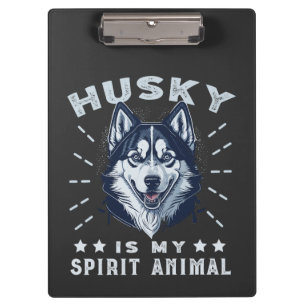Porte-bloc Husky Est Mon Esprit Animal Majestic Husky Chien