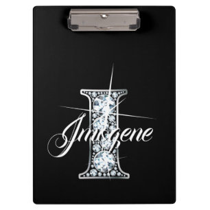 Porte-bloc I Faux Diamond Bling Monogramme