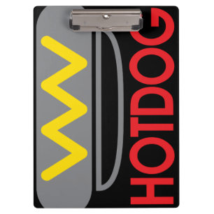 Porte-bloc Icône de hot-dog amusant