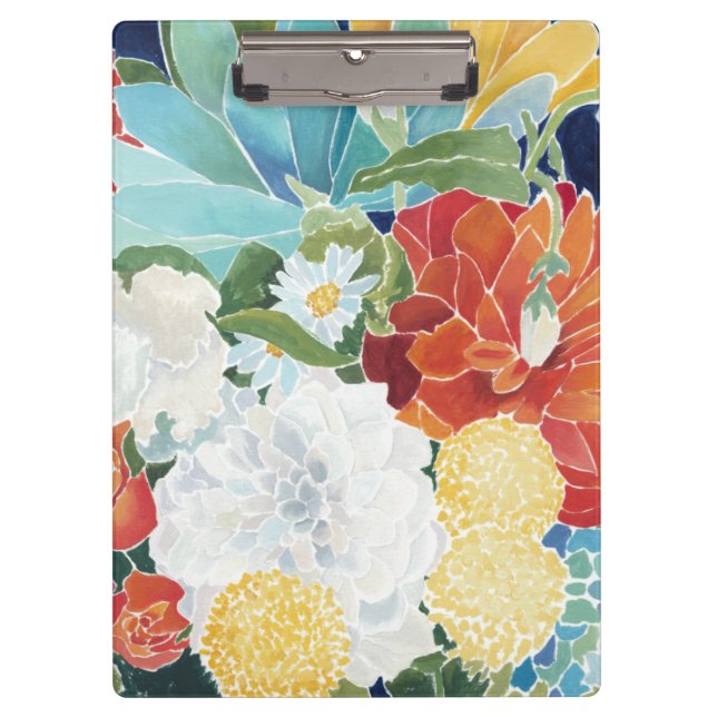 Porte-bloc III floral de minuit (Devant)