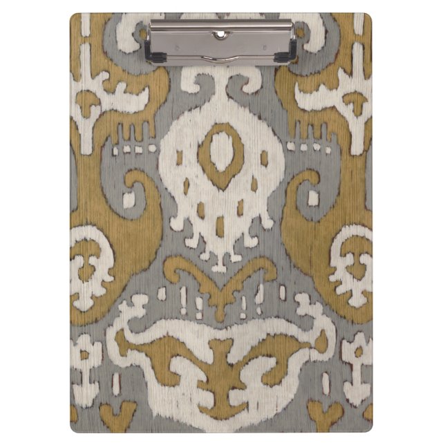 Porte-bloc Ikat ocre II (Devant)