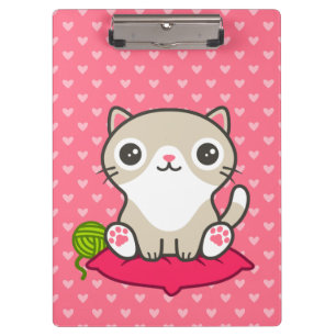 Porte-bloc Illustration Cute Kitty