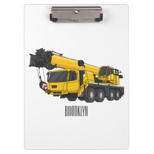 Porte-bloc Illustration de camion de grue