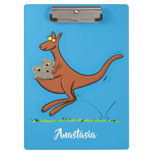 Porte-bloc Illustration de dessin animé Cute kangaroo et koal