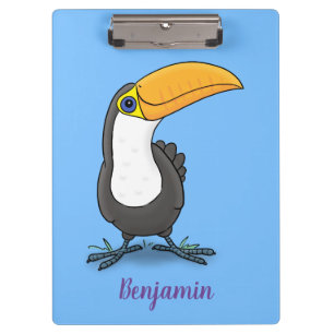 Porte-bloc Illustration de dessin humoristique du toucan joye