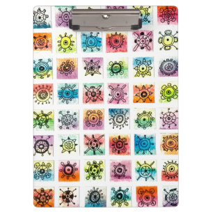 Porte-bloc Illustration de formes de cercles abstraits