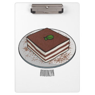 Porte-bloc Illustration de gâteau de Tiramisu