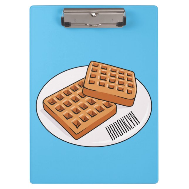 Porte-bloc Illustration de gaufre (Devant)