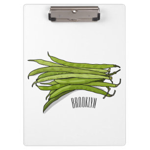Porte-bloc Illustration de haricots verts