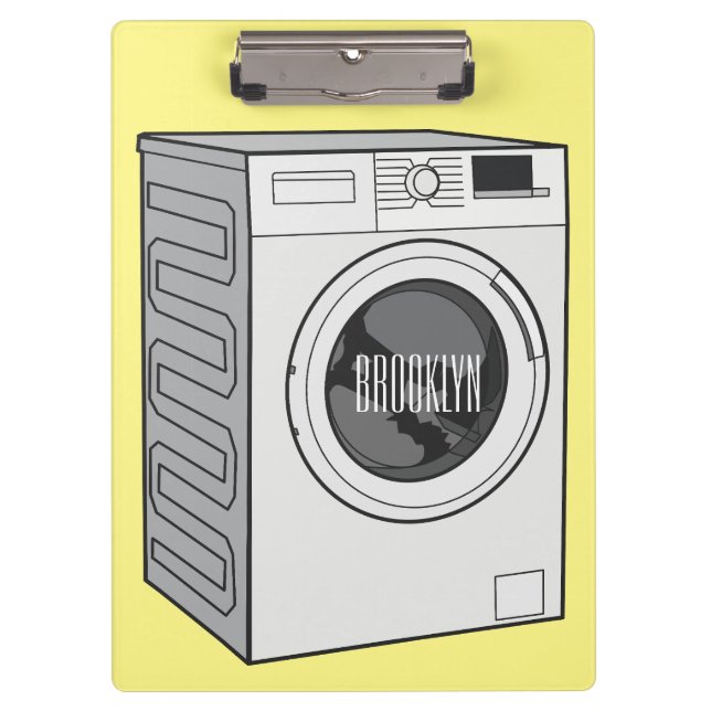 Porte-bloc Illustration de la machine à laver (Devant)