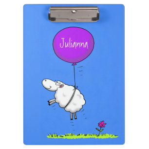 Porte-bloc Illustration de l'humour en ballons de mouton mign