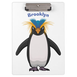 Porte-bloc Illustration de mignon macaroni pingouin