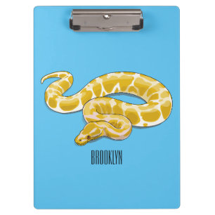 Porte-bloc illustration de serpent python birman de dessin an