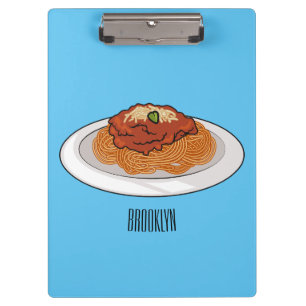 Porte-bloc Illustration de Spaghetti