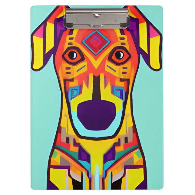 Porte-bloc Illustration décorative pour chien (Devant)