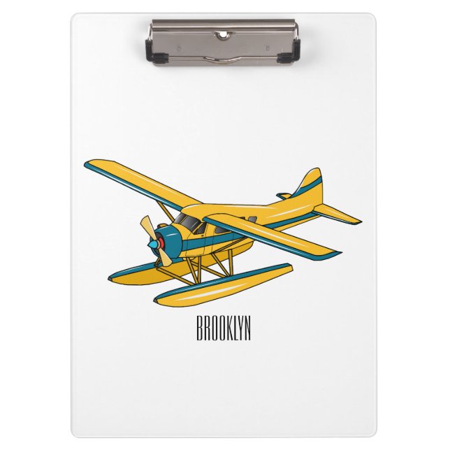 Porte-bloc Illustration d'hydravion (Devant)