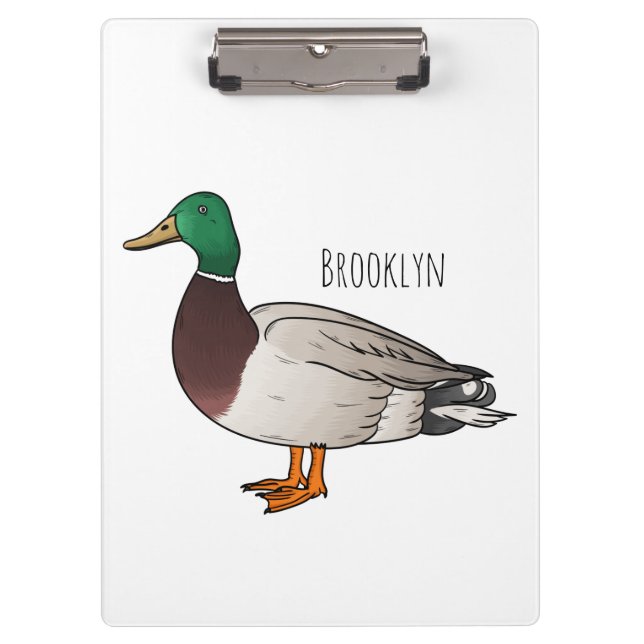 Porte-bloc Illustration du canard de Majard (Devant)
