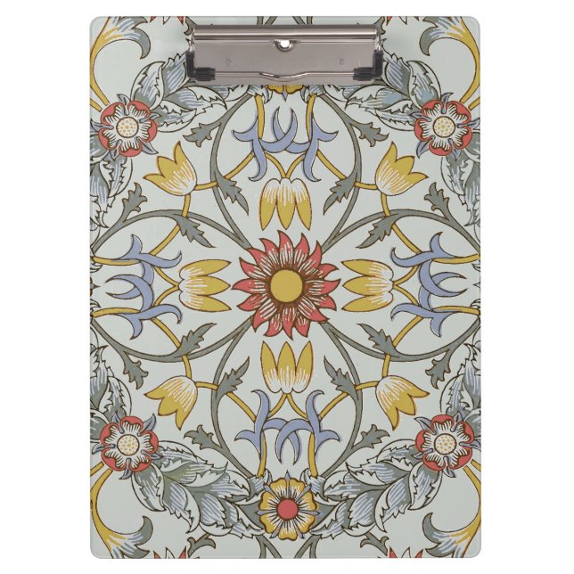 Porte-bloc Illustration du cercle floral William Morris (Devant)