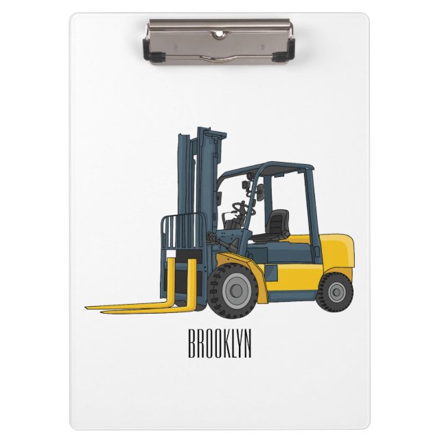 Porte-bloc Illustration du chariot élévateur (Devant)