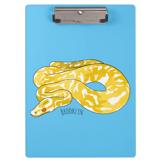 Porte-bloc Illustration du serpent python birman (Devant)