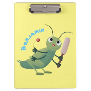 Porte-bloc Illustration d'un insecte du cricket vert mou