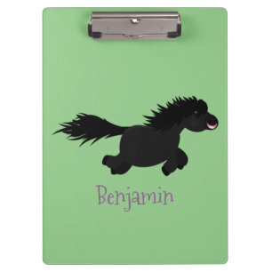 Porte-bloc Illustration d'un poney de Shetland mignon