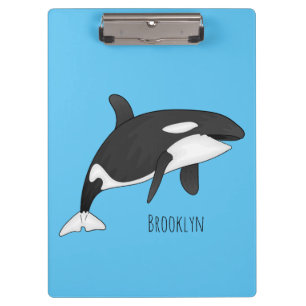 Porte-bloc Illustration d'une baleine tueuse