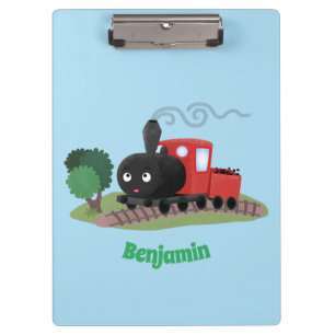 Porte-bloc Illustration d'une locomotive à vapeur mûre